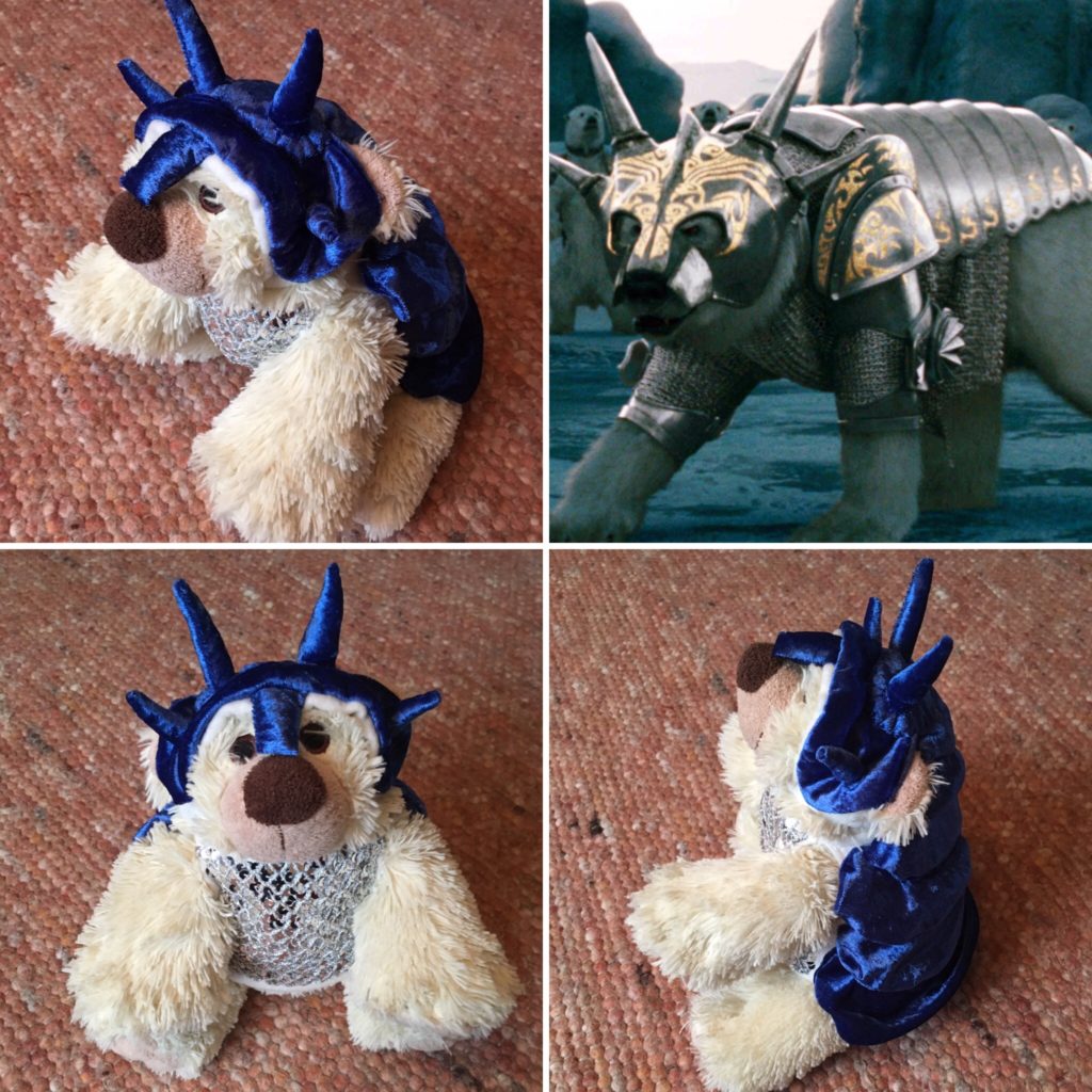 Een grote armoured bear (uit The Golden Compass).