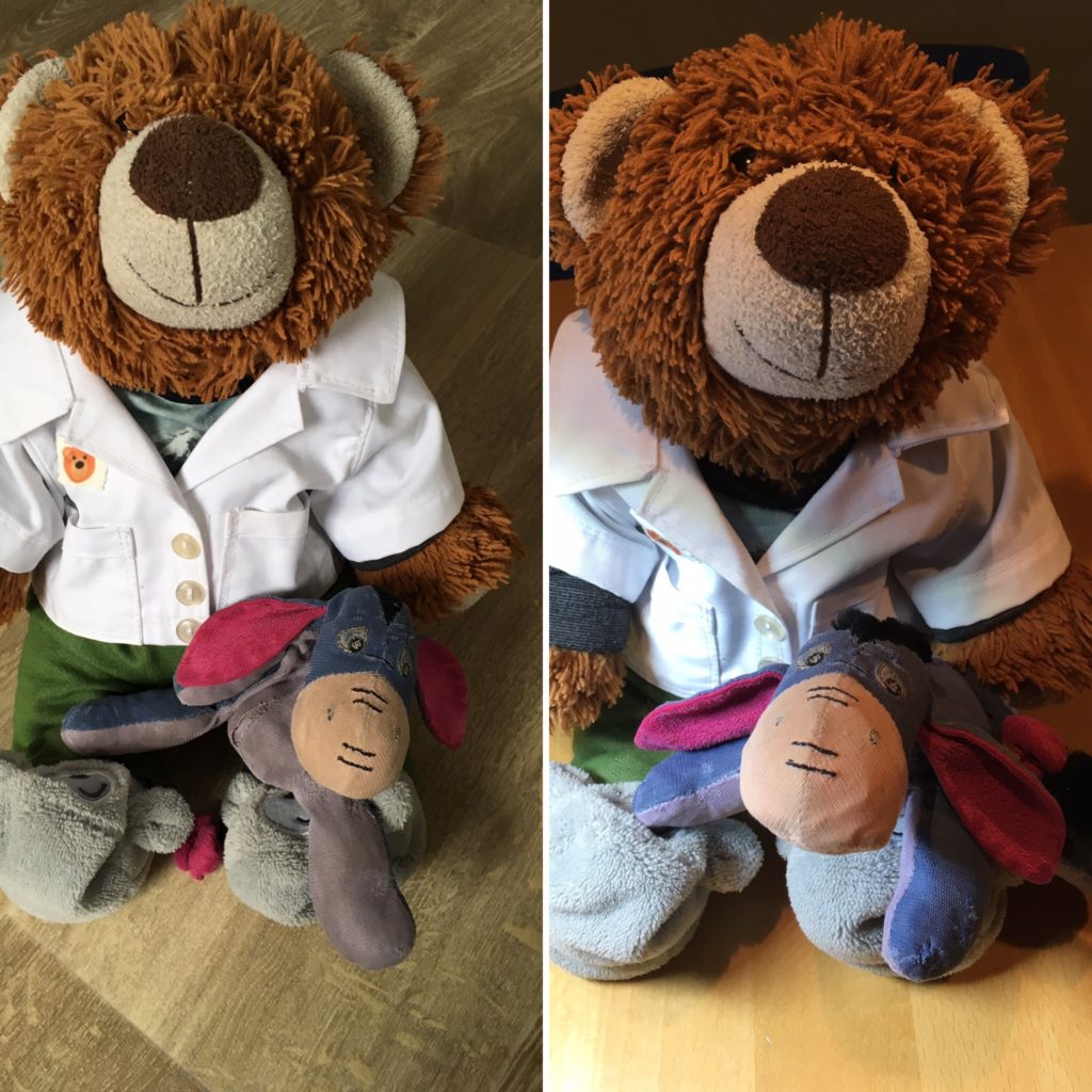 Eeyore is opgeknapt.