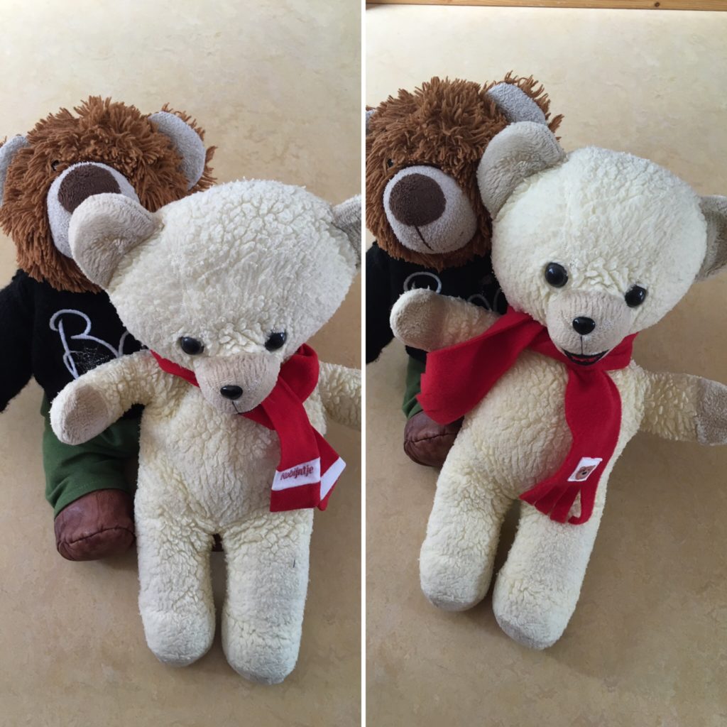 Robijntje voor en na.