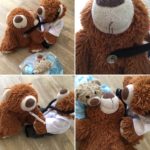 Reparatie van grote bruine Kikabeer.