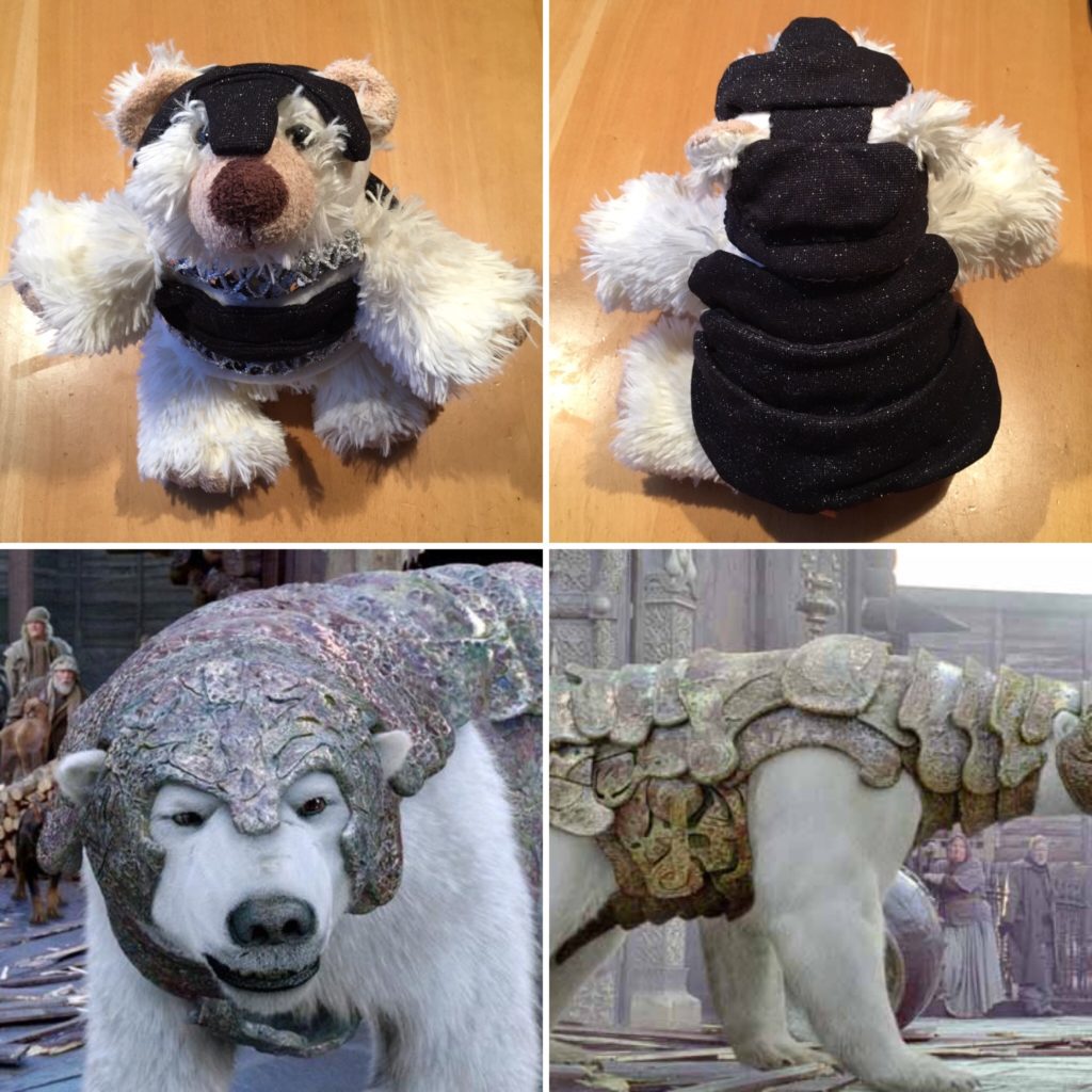 Een kleine armoured bear (uit The Golden Compass).